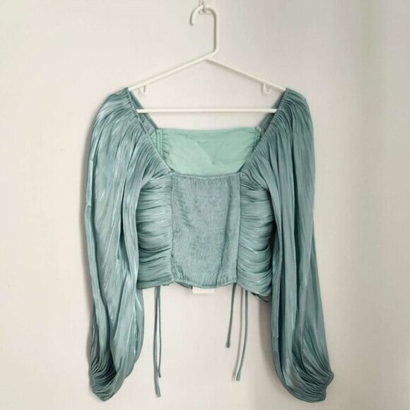 Princess Jasmine Blue Line & Dot Peyton Top XS B42 - Picture 4 of 12